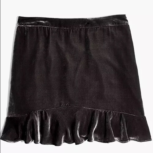 Madewell Velvet Ruffle Edge skirt - Picture 5 of 10